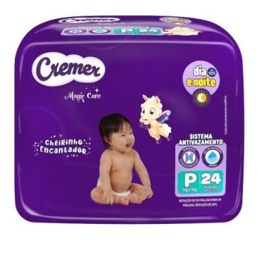 Imagem de Fralda Cremer Magic Care Tamanho P com 24 Unidades Descartáveis