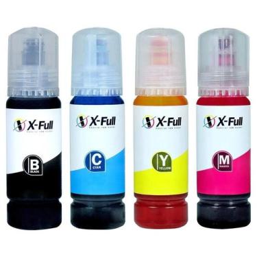 Imagem de 4 Cores Tinta Compatível XF504 XF544 X-Full p L3150 L3250 L4150 L4160 