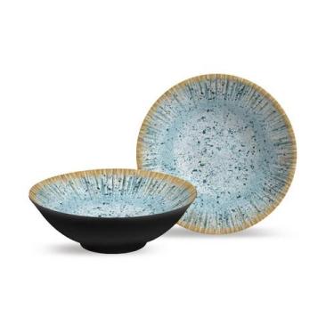 Imagem de Conjunto 6 bowls decorado 300ml Bali Alleanza - Alleanza Cermica