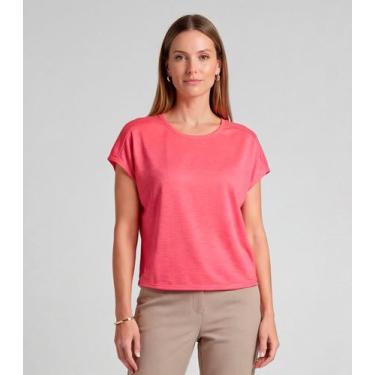 Imagem de Blusa Feminina Recorte Na Costa Infinita Cor Rosa, M, Rosa