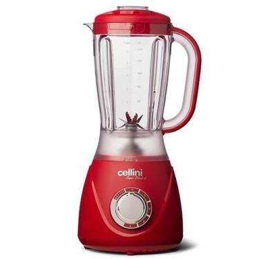 Imagem de Liquidificador Cellini Super Blade 4 Vermelho 127v, Vermelho, 110V