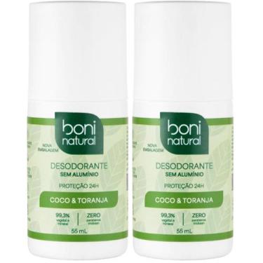 Imagem de Kit 2 Desodorante Boni Natural Roll-On Natural Coco E Toranja Vegano 2