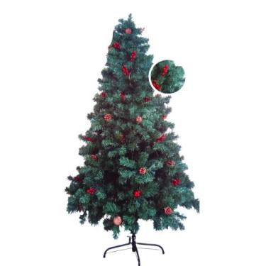 Imagem de Árvore de Natal 210cm 1100 Hastes 400 Leds Coloridas Branco Quente Biv