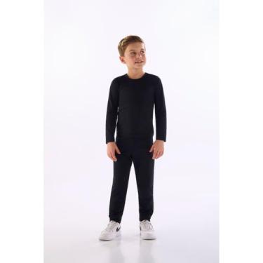 Imagem de Calça Infantil Unissex Térmica Quimby, Preto
