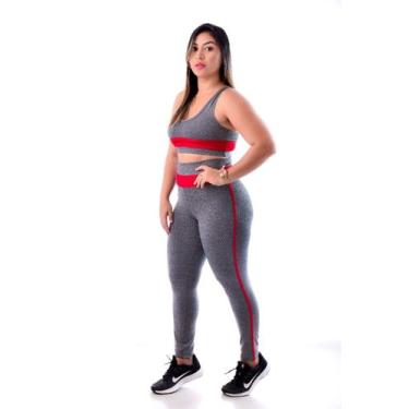 Imagem de Conjunto de calça faixa - bkmodafitness, Roxo, g