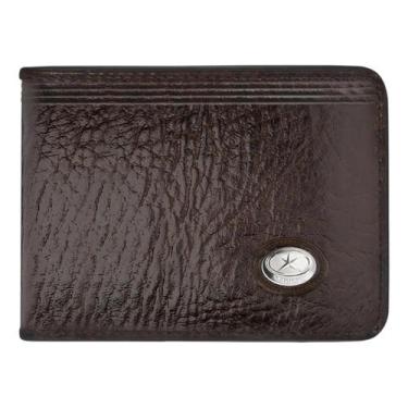 Imagem de Carteira Couro Masculina Mitty Porta Cartão e Moedas, Café m0cp