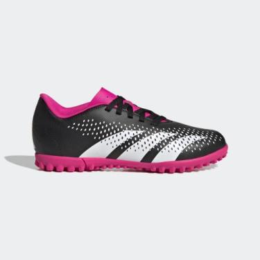 Imagem de Chuteira Society Adidas Predator 23 4 Infantil - Preto e Rosa, Preto, 