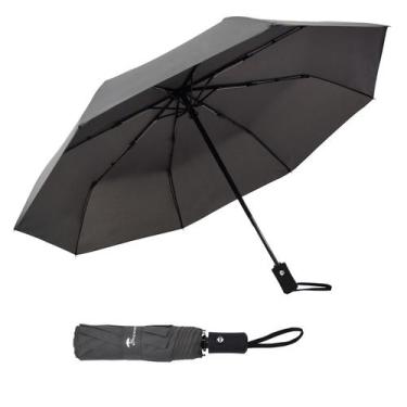 Imagem de Guarda-chuva de viagem SY COMPACT à prova de vento automático cinza