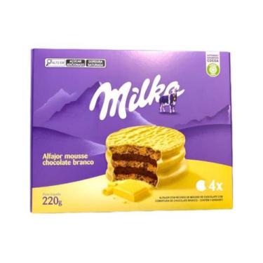 Imagem de Alfajor Milka Argentino Chocolate Branco Triplo C/ 4 Unid 220g