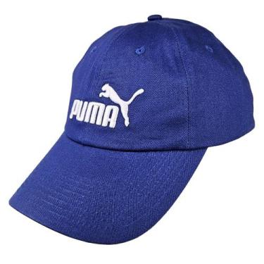 Imagem de Bone Puma Essencial Logo Bordado Aba Curva Conforto Original, Azul, Ún