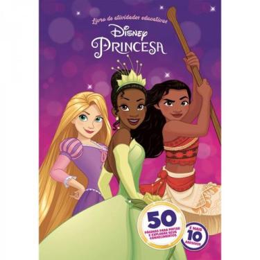 Imagem de Livro de atividades e colorir disney princesas - c/ espiral - Outros