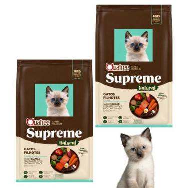 Imagem de Kit Pacotes Individuais Com 2 Ração de 1kg Quatree Supreme Gatos Filho