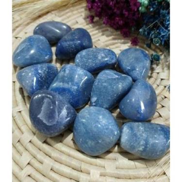 Imagem de Pedra Quartzo Azul Rolado 1cm a 4cm - Cura e Meditação - Cristal Natur