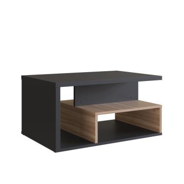 Imagem de Mesa de Centro Emovell B92 Preto Montana MDP com Nicho e Tampo 25 mm