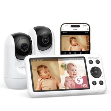 Imagem de Babá Eletrônica Momcozy BM04 5" 1080P com Duas Câmeras e WiFi