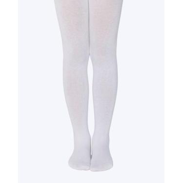 Imagem de Meia Calça Infantil Algodão Com Elastano Lobinha Lupo 02526, Branco, B