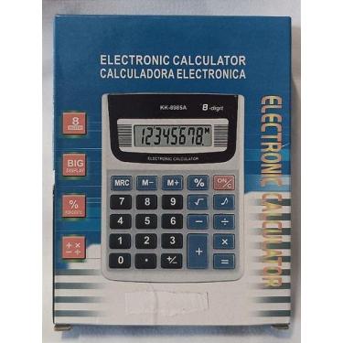 Imagem de Calculadora Eletrônica 8 Dígitos KK-8985A Aiker MJS-007 - Ideal para E