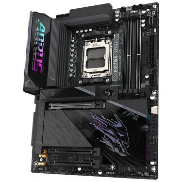 Imagem de Placa Mãe Gigabyte X870E AORUS Pro X3D com DDR5 e Pcie 5.0 Wi-Fi 6E RGB Preto