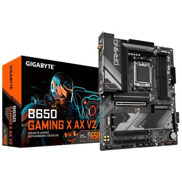Imagem de Placa Mãe Gigabyte B650 Gaming X AX V2 com Wi-Fi 6E e Bluetooth 5.2 para AMD AM5 DDR5 ATX RGB