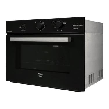 Imagem de Forno a Gás de Embutir Elétrico e Gás Fischer Infinity 50L com Grill e Luz Interna Preto 220V