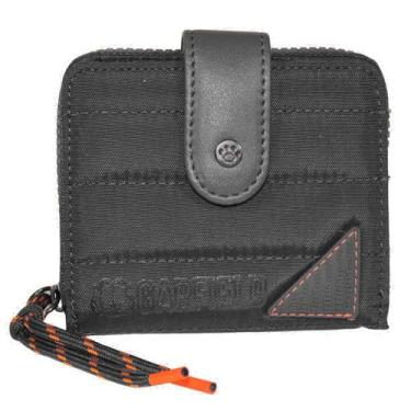 Imagem de Carteira Garfield Tactel Nylon Pequena Original GF2891, Preto