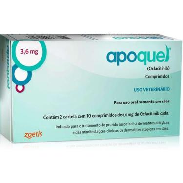 Imagem de Apoquel 3,6 mg - Tratamento para coceira em Cães - Q. FOFURA