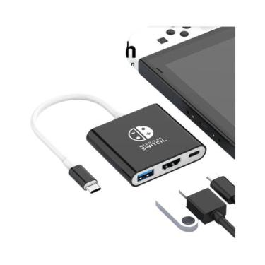 Imagem de Estação De Docking 4K HDMI USB C 100W PD Adaptador 3 Em 1 Para MacBook