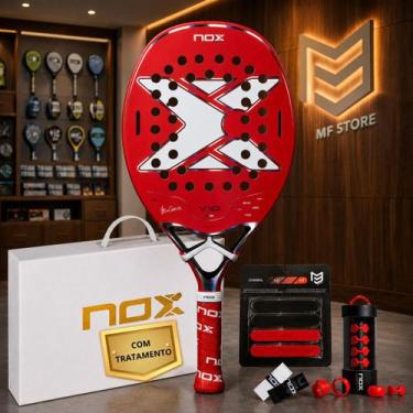 Imagem de Raquete de Beach Tennis NOX V10 2026 by Vero Casadei com tratamento