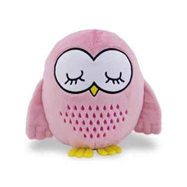 Imagem de Coruja de Pelúcia 25cm Decoração Infantil Rosa