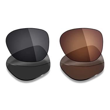 Imagem de 2 pares de lentes polarizadas de substituição da Mryok para óculos de sol Oakley Overtime – Opções