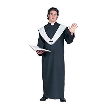 Imagem de RG Costumes Deluxe Priest Masculino, Preto, tamanho nico
