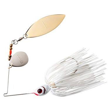 Imagem de BOOYAH Blade Spinner-Bait Isca de pesca para robalo, branco neve, tandem (14 g)