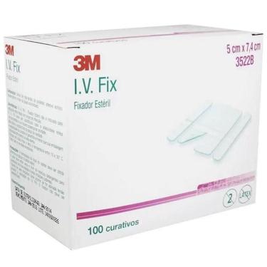 Imagem de Fixador Esteril para Cateter 3M I.V. FIX 3522B 5 X 7,4CM CX 100 UN