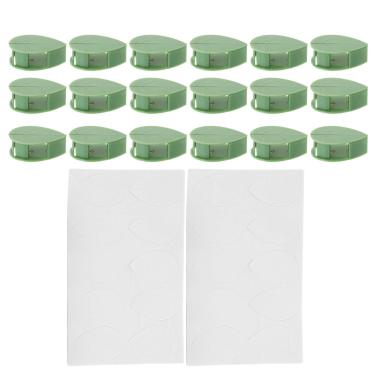 Imagem de NUOBESTY 20 Unidades Clipes De Plantas Clipe De Fixação De Planta Clipe De Suporte De Planta Gravatas De Plantas Ganchos De Parede De Videiras Porta-cabos Plástico Adesivo Invisível