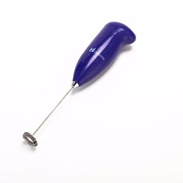 Imagem de Mini batedor de leite elétrico original de aço batedor de leite batedor automático de leite em pó para uso doméstico (Roxo)