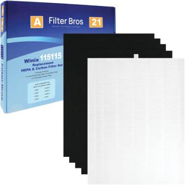 Imagem de Filtro HEPA de substituição 115115 da Filter Bros para Winix Plasmawave 5500-2 5300-2