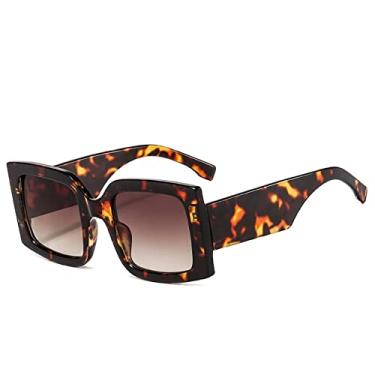 Imagem de Óculos de Sol Quadrados Grandes Estilistas Vintage Moda Feminina Óculos de Sol Tons Verdes UV400 Masculino Luxo Masculino Feminino, 3, China