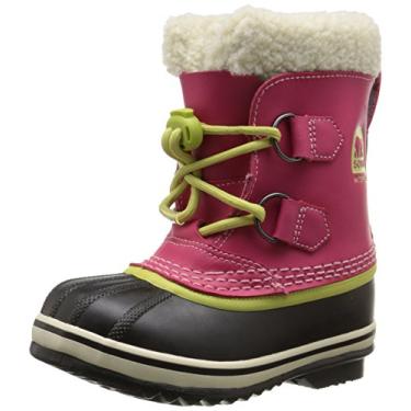 Imagem de Sorel Bota de clima frio Yoot Pac TP BR RO (bebê/criança pequena/criança grande), Rosa brilhante, 7 Big Kid