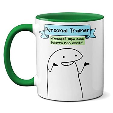 Imagem de Caneca Personal Trainer A Vida Dá Um Peso Levanta E Agacha (Verde)