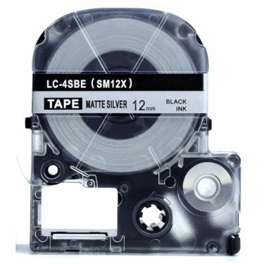 Imagem de Fita LC-4SBE SM12X p/ Rotulador epson 12mm Prata