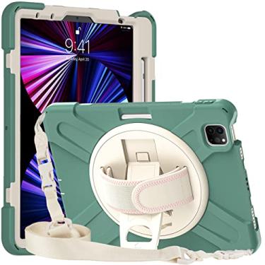 Imagem de ORIbox Commute Capa para Samsung Galaxy Tab A7 [10,4 polegadas], proteção resistente e resistente, amortecedor 3 em 1 à prova de choque com anel de 360° suporte