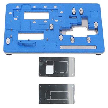 Imagem de Placa-mãe de fixação de reparo, suporte de fixação de placa de circuito multifuncional com braçadeira, placas de metal de fixação de placa-mãe PCB profissional para reparo de telefone em casa