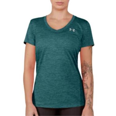 Imagem de Camiseta Under Armour Ua Tech Short Verde - Feminino
