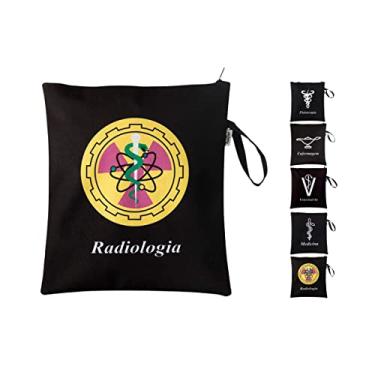 Imagem de Porta Jaleco necessaire organizador bolsa unissex - Diversas Profissões (RADIOLOGIA)