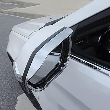 Imagem de JIERS Para Ford Territory 2019 2020, capa de espelho retrovisor de carro guarnições protetor de chuva, viseira de sol, moldura de cobertura de sobrancelha