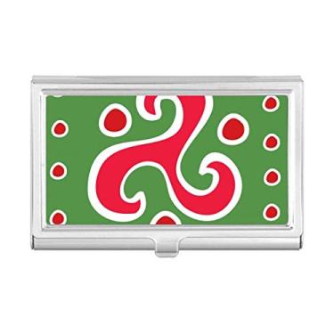 Imagem de Porta-cartões de visita Spiral Dart Mexico Totems Civilização Antiga Carteira de bolso