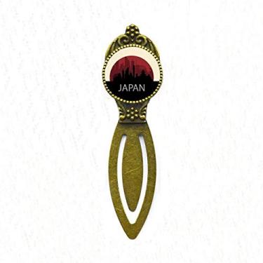 Imagem de Marcador de página Retro, Marcador de Livro do Japão, Silhueta de Marco de Arquitetura
