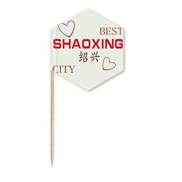 Imagem de River Town ícone de Shaoxing Art Deco presente bandeiras de palitos de palito de cupcake festa celebração