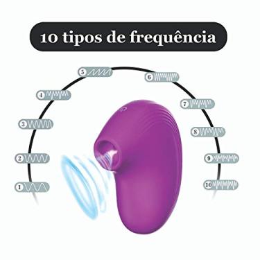 Imagem de Vibrador Sugador Estimulador de Clitóris e Mamilo à prova d'água Inotec (Roxo Claro)