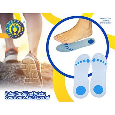 Imagem de Palmilha Siligel Inteira com Ponto Especial, Ortho Pauher, Translucido, 41/42